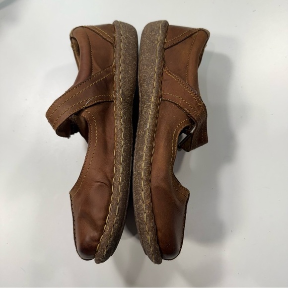 Born Mary Jane Brown Leather Velcro Strap Women’s Size 9.5 - Picture 6 of 11